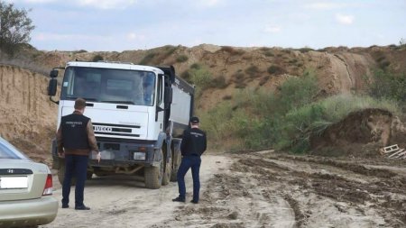 Незаконная добыча песка под Одессой