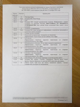 В Беларуси опубликовали полную расшифровку переговоров пилотов "Белавиа" с диспетчерской "Жулян" (документ)