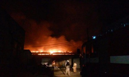 Произошел масштабный пожар в Киевской области