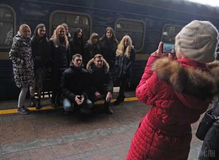 Фоторепортаж: церемония отправления Поезда Единения Украины