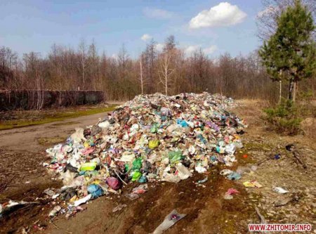  В Житомирской обл обнаружили Львовский мусор