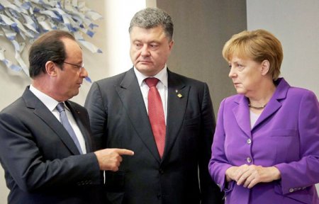 Порошенко провел переговоры с Меркель и Олландом