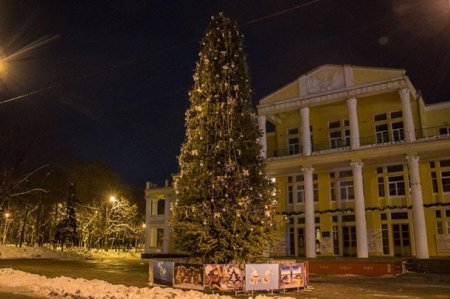 Фоторепортаж: Как выглядят елки в разных районах Киева