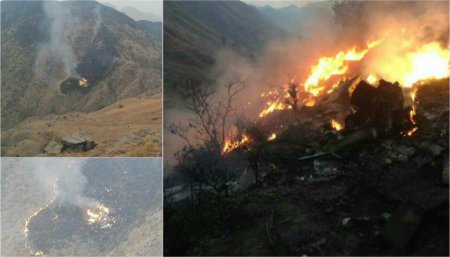 Крушение самолета в Пакистане: опубликованы кадры с места аварии